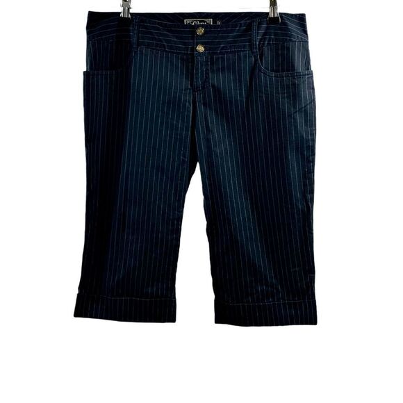 Guess Navy Striped Capri Pants Size 29 - Picture 1 of 11